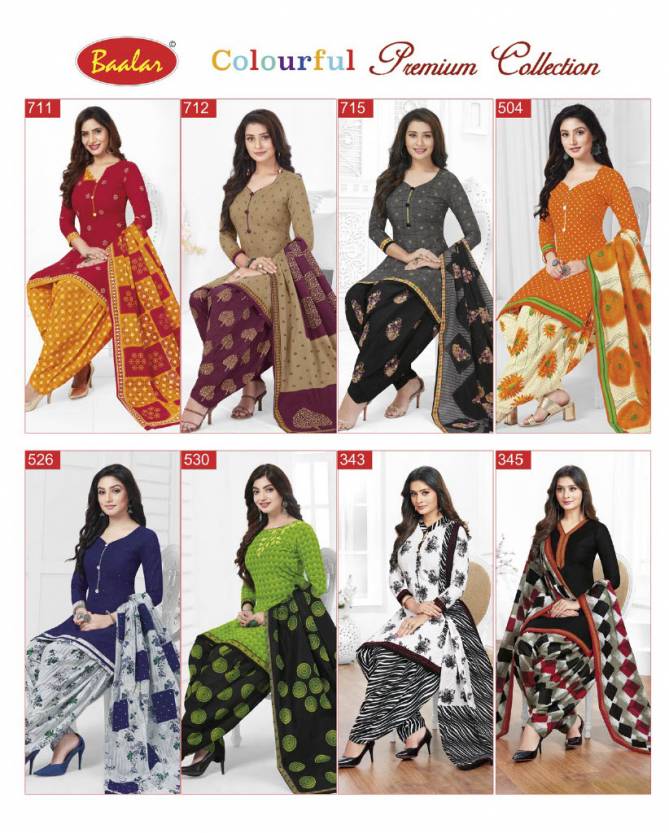 Baalar Colourful 9 Casual Wear Cotton Printed Readymade Salwar Suit Collection